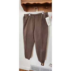 Cabelas Mens Sweatpants Joggers Brown 2XL Reg Cotton Elastic Waist Drawstring